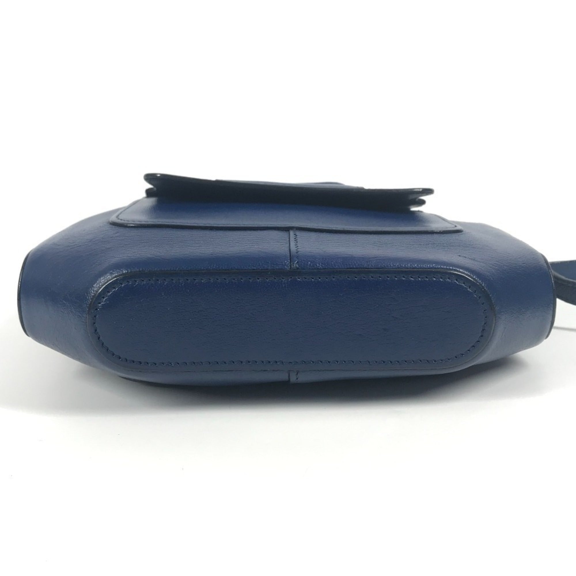Hermes Blue Epsom Leather Pochette Shoulder Bag (Pre-Owned)