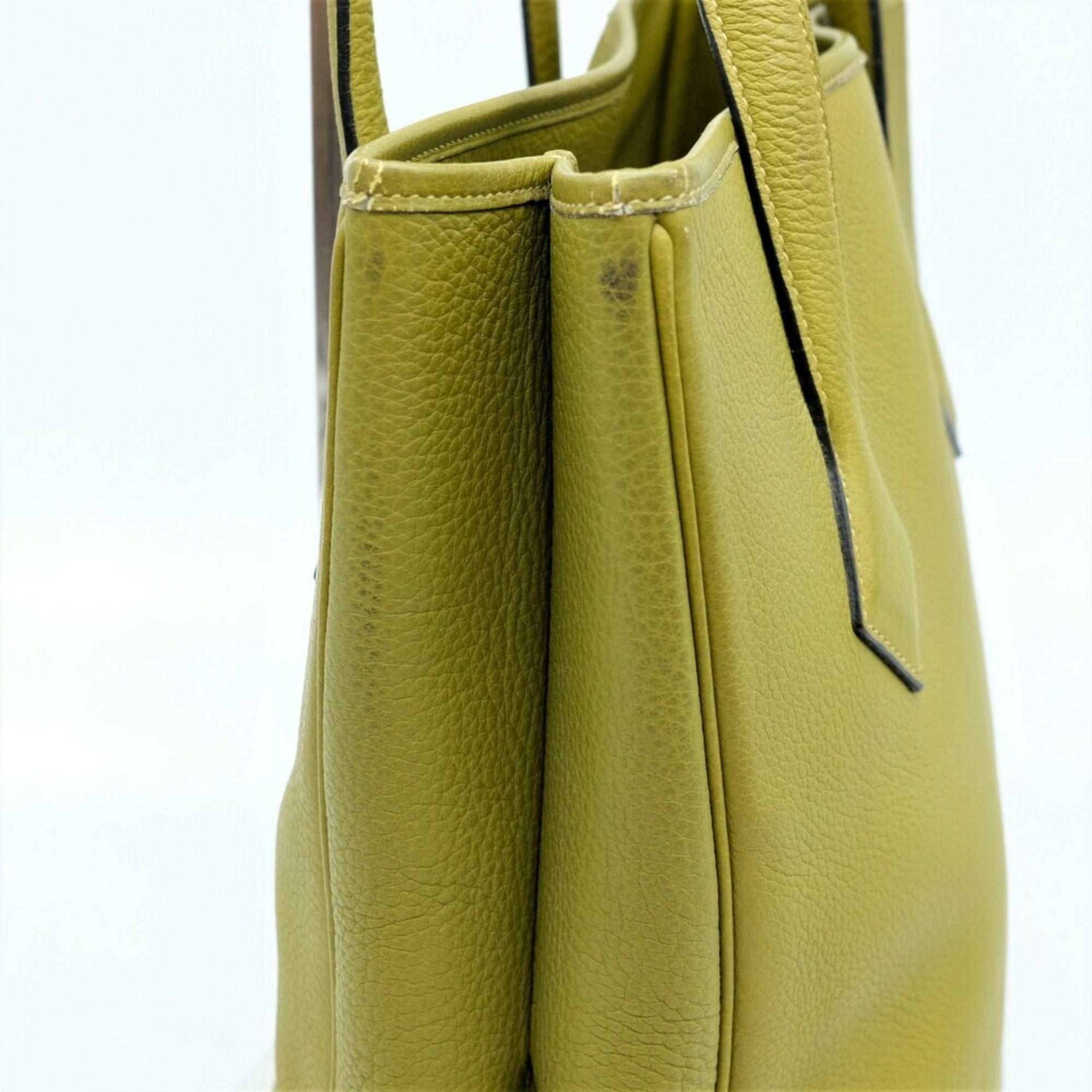 Hermes Anis Green Taurillon Clemence Leather Tote Bag (Pre-Owned)