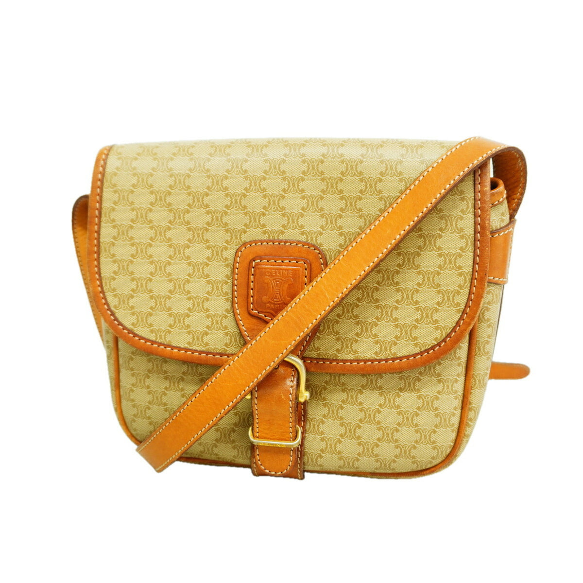 Celine Beige Pvc Shoulder Bag (Pre-Owned)