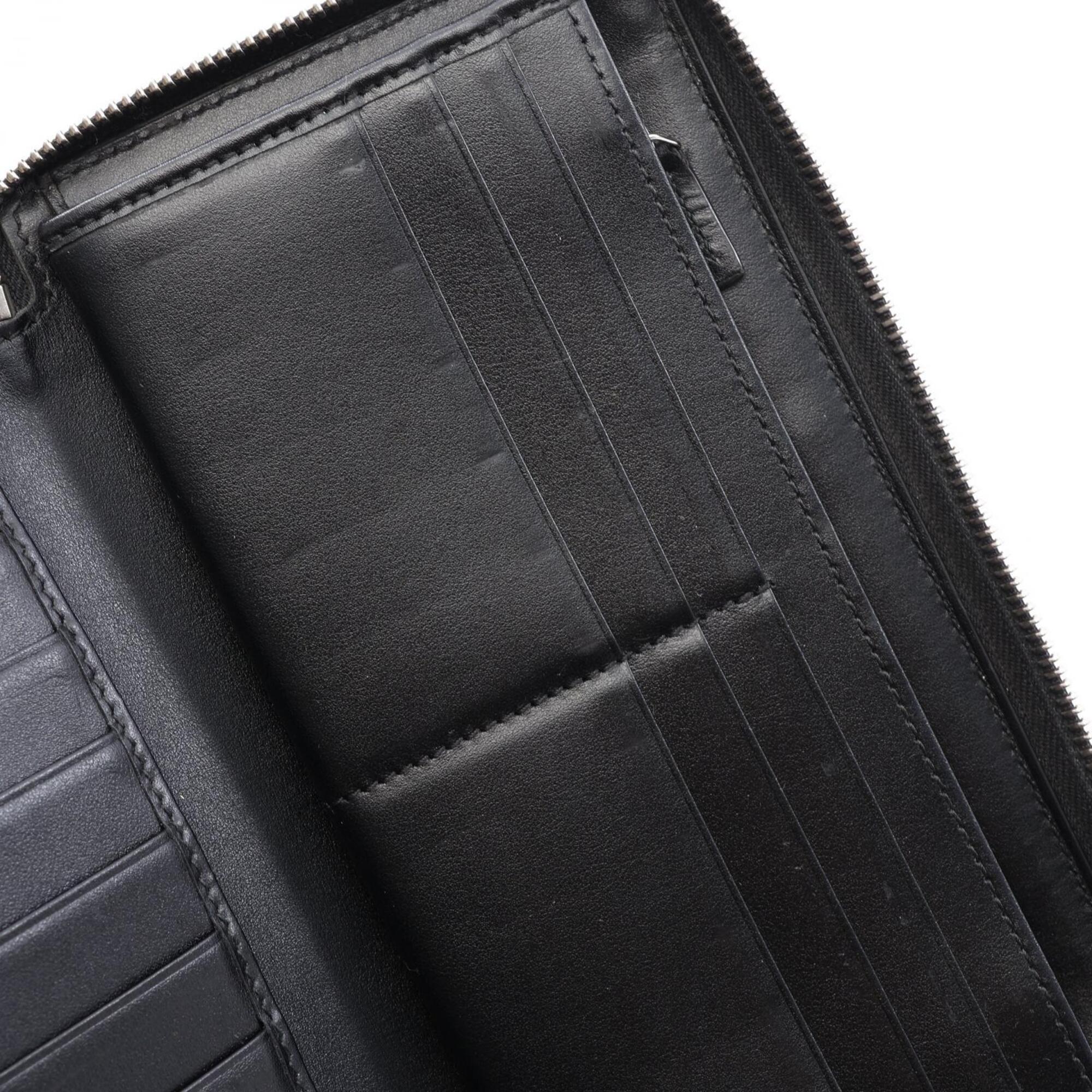 Gucci Black Leather Long Wallet (Bi-Fold) (Pre-Owned)