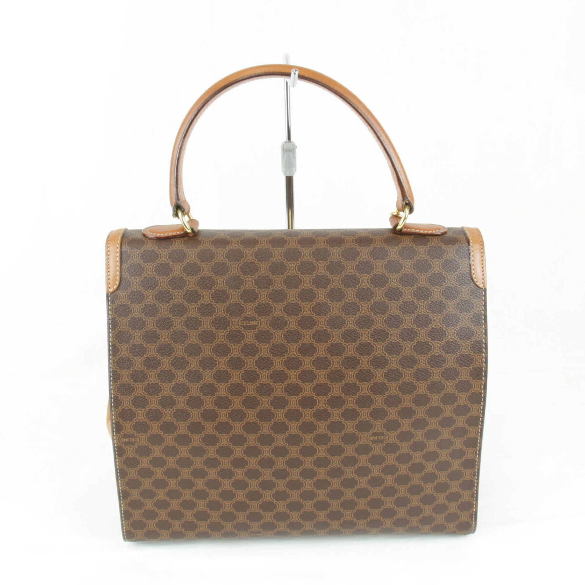 Celine Brown Pvc Handbag (Pre-Owned)