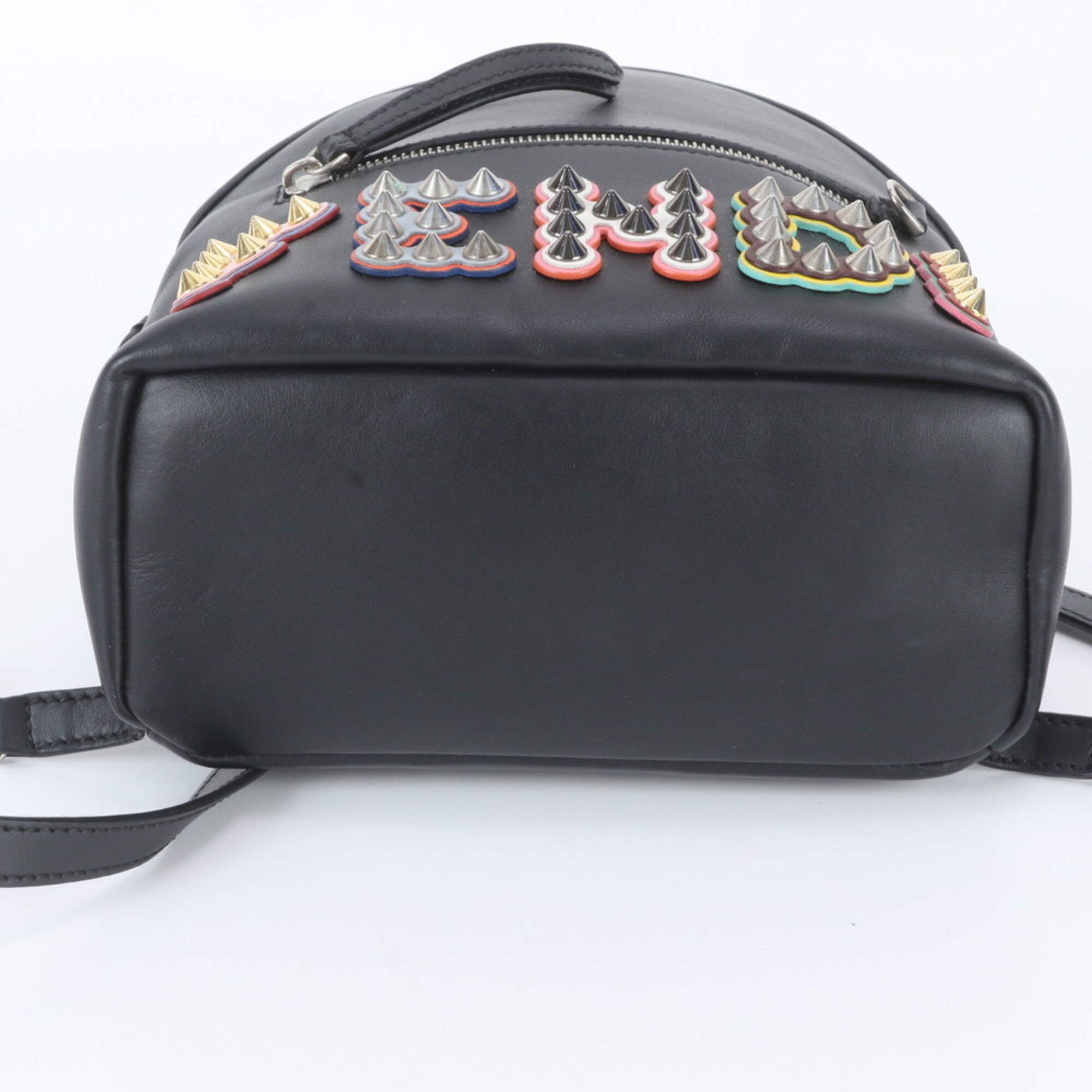 Fendi Black Leather Backpack (Pre-Owned)