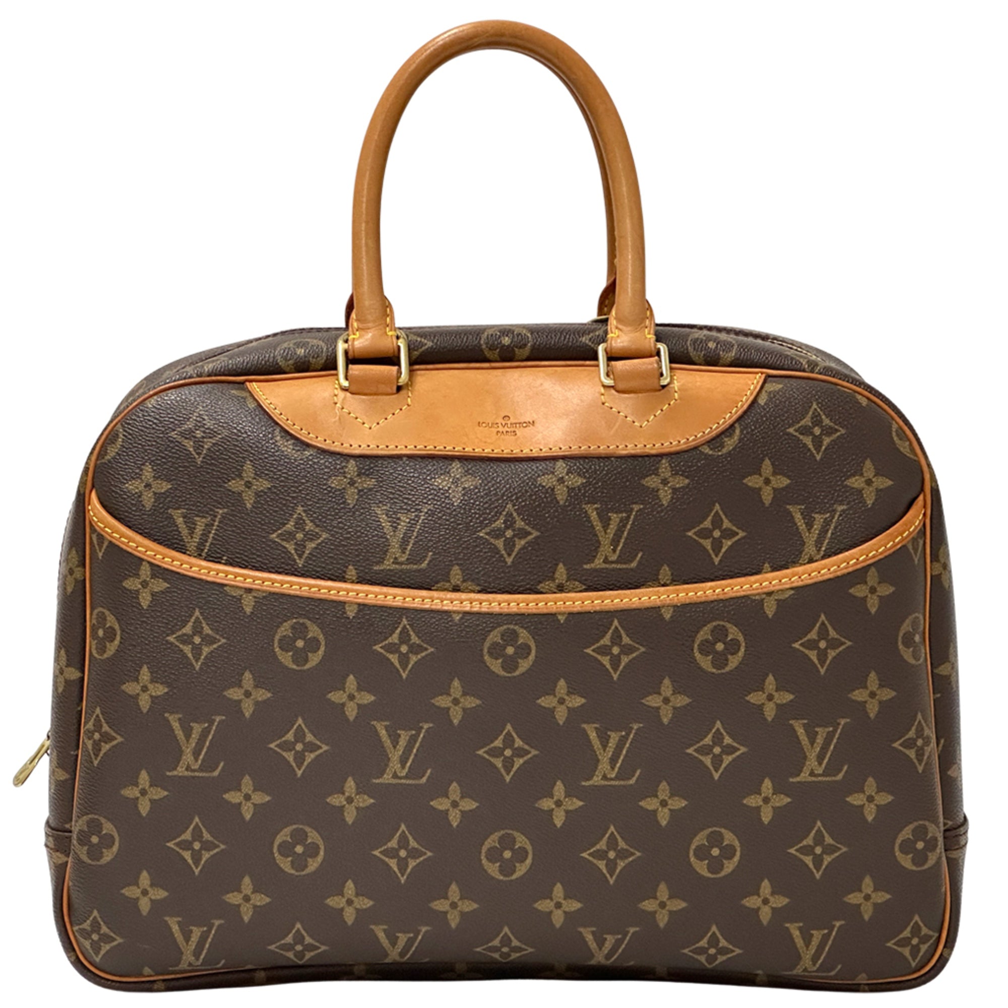 Louis Vuitton Brown Monogram Canvas Handbag (Pre-Owned)