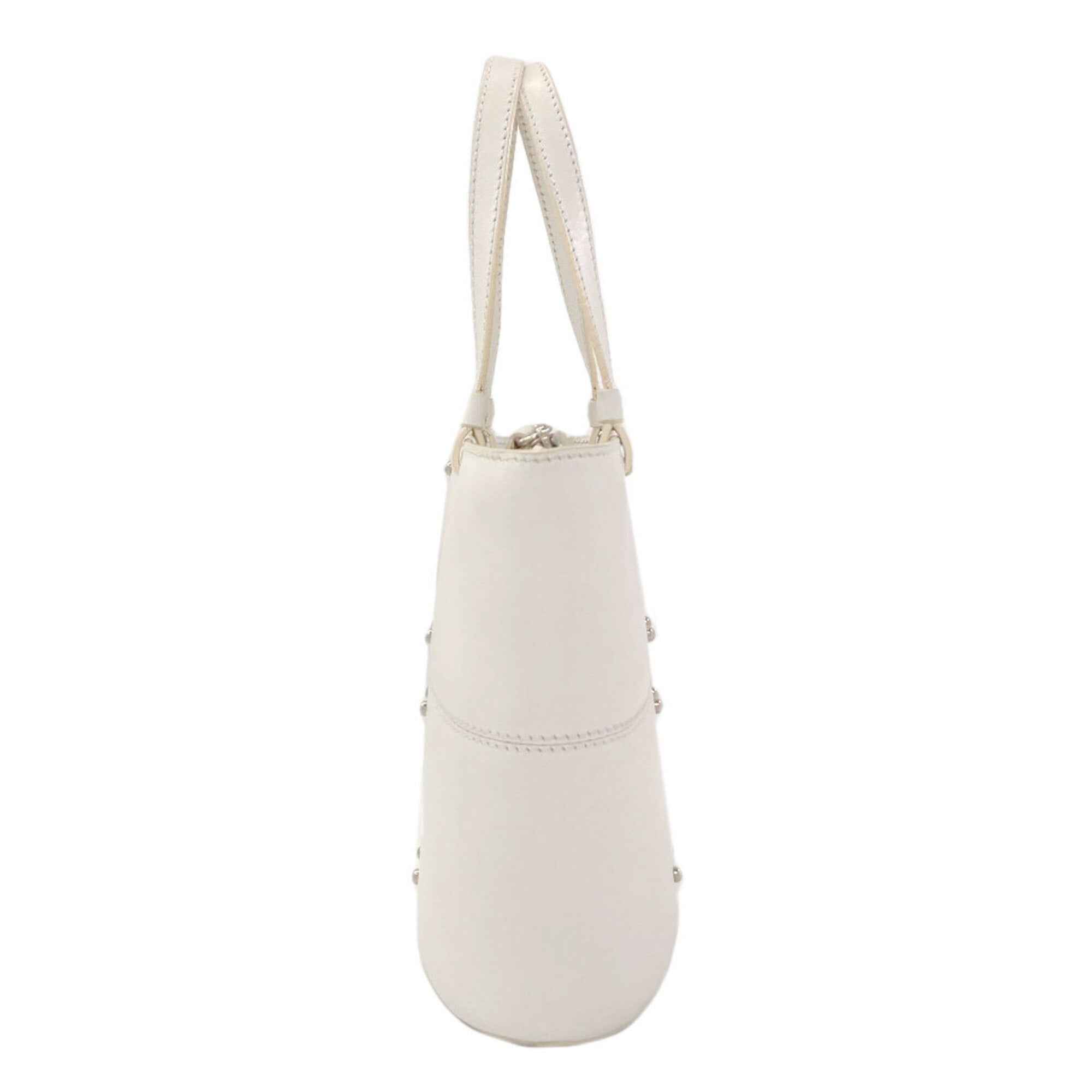 Tod's White Leather Handbag (Pre-Owned)