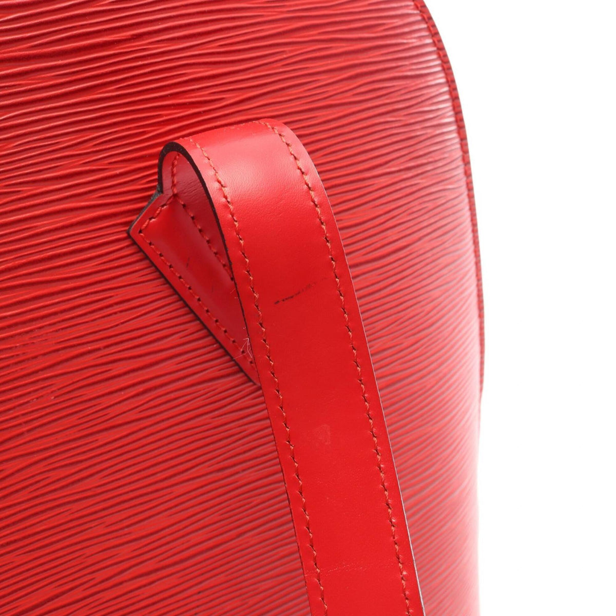 Louis Vuitton Castilian Red Red Color Epi Leather Handbag Shoulder Bag (Pre-Owned)
