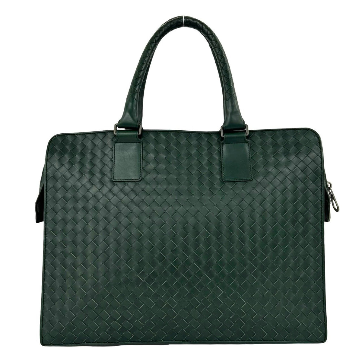 Bottega Veneta Green Leather Briefcase (Pre-Owned)