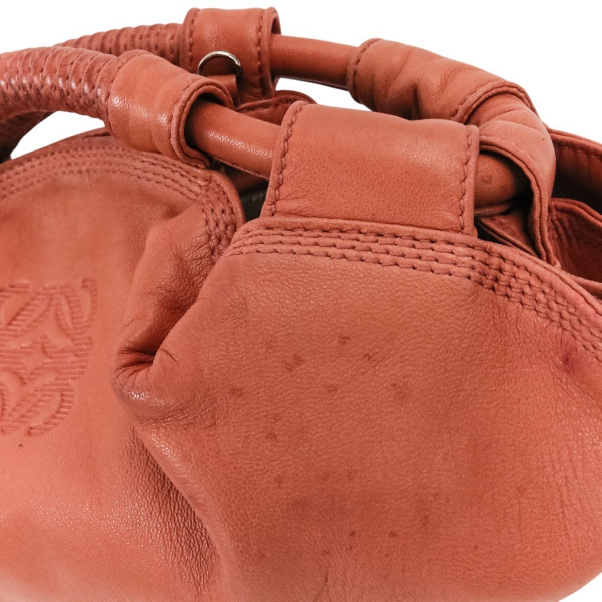 Loewe Nappa Aire Pink Leather Handbag Shoulder Bag (Pre-Owned)