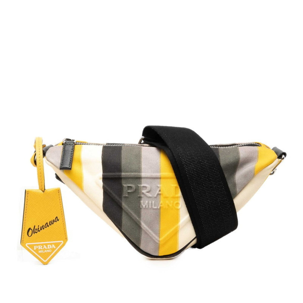 Prada Multi-Color Canvas Shoulder Bag (Pre-Owned)