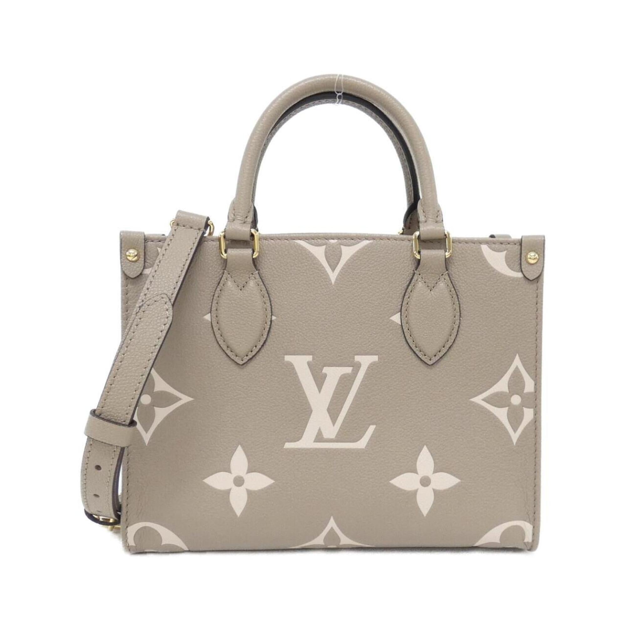 Louis Vuitton Beige Tourterelle Leather Handbag (Pre-Owned)