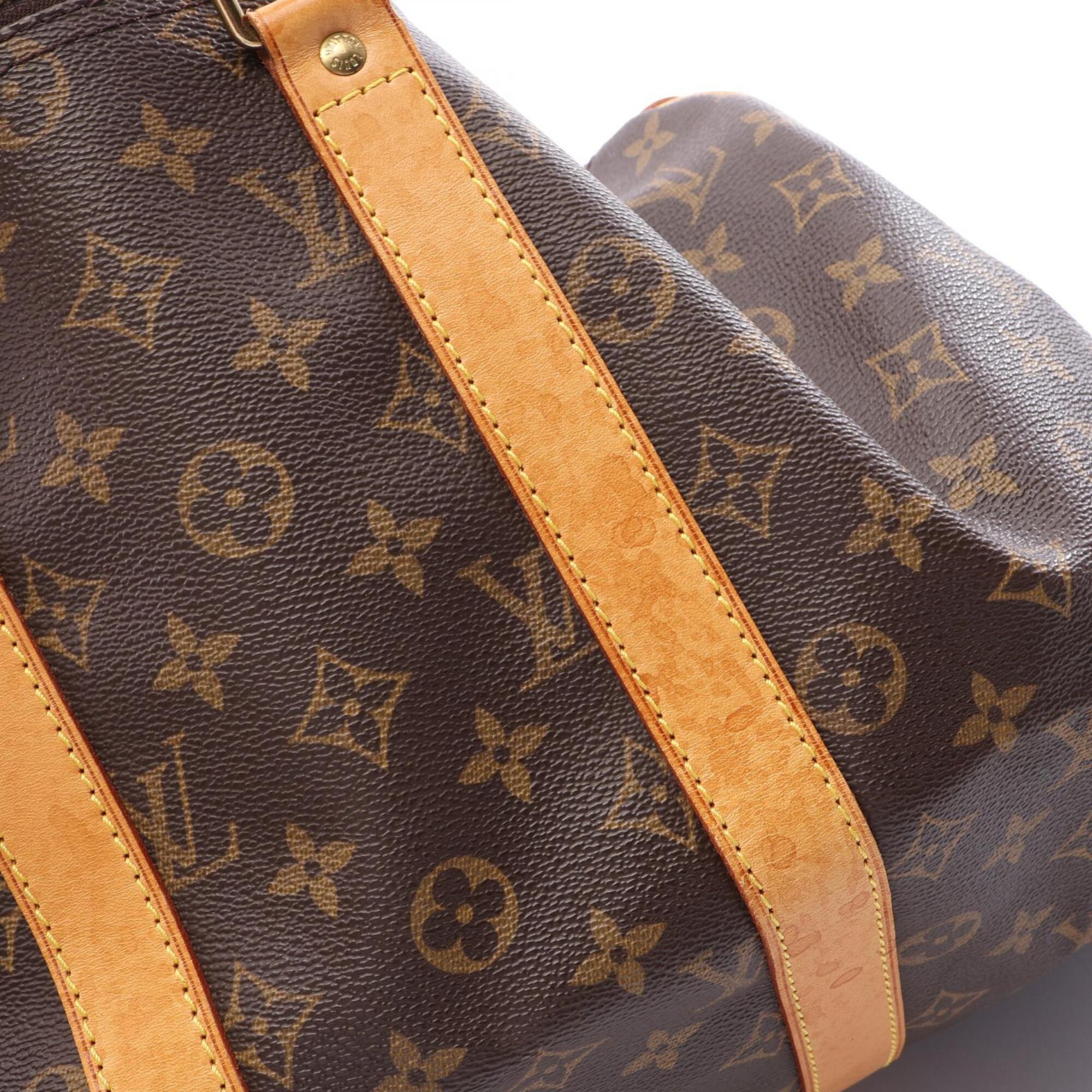 Louis Vuitton Monogram Brown Coated Canvas Boston Bag Handbag (Pre-Owned)