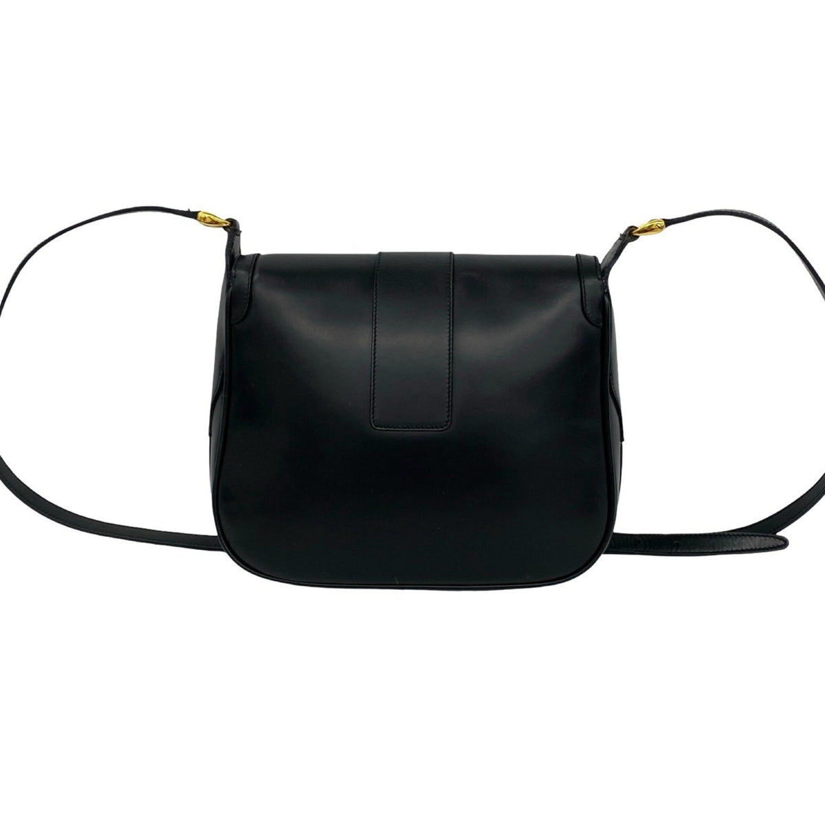 Gucci Black Leather Pochette Shoulder Bag (Pre-Owned)