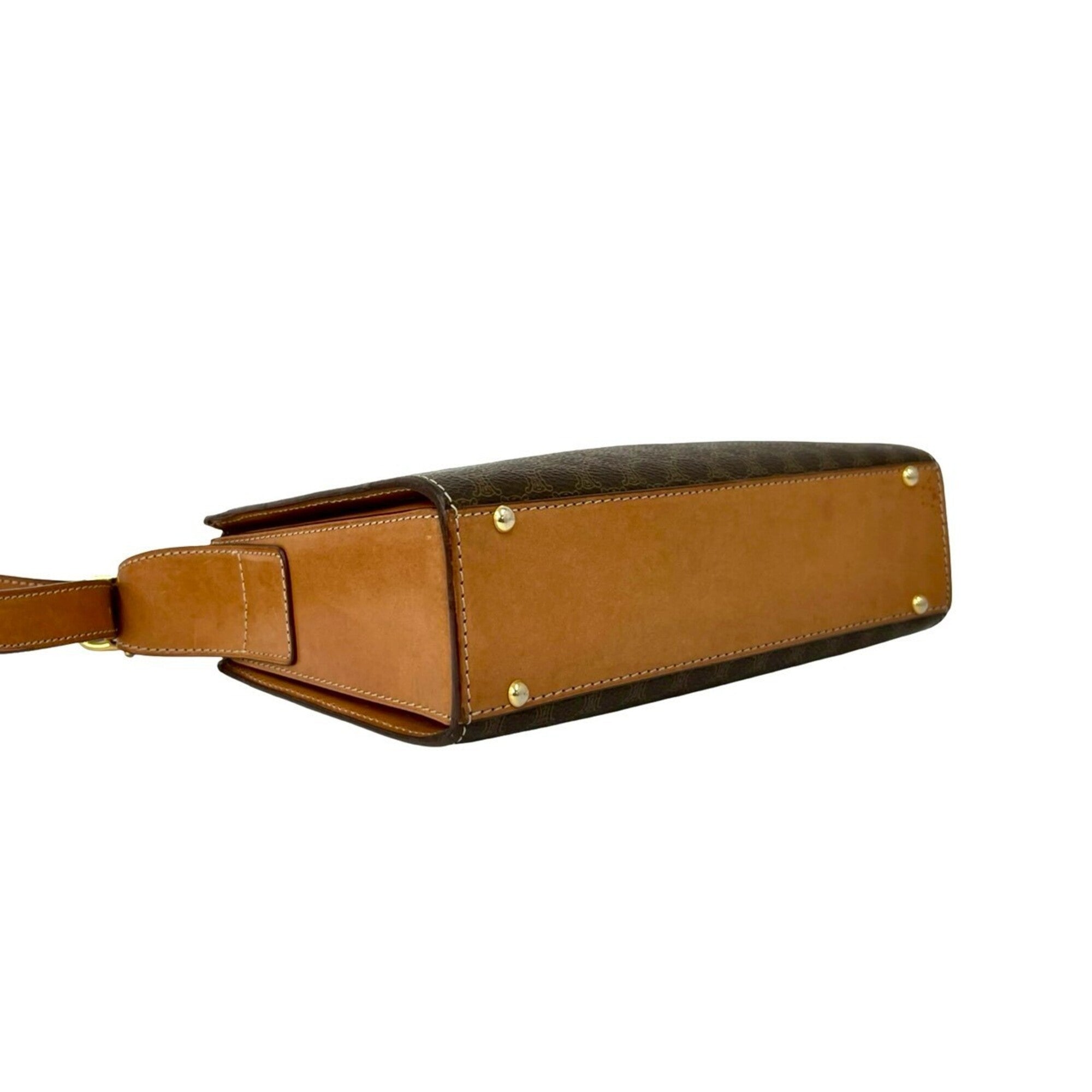 Celine Brown Pvc Leather Shoulder Bag (Pre-Owned)