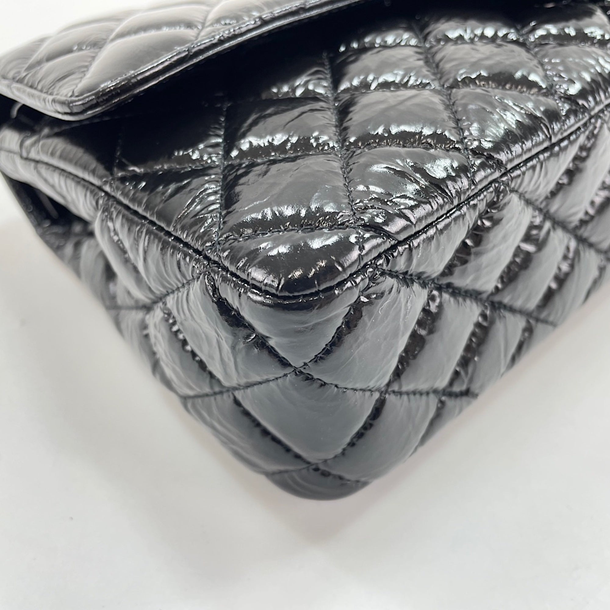 Chanel Matelasse Black Pvc Shoulder Bag (Pre-Owned)