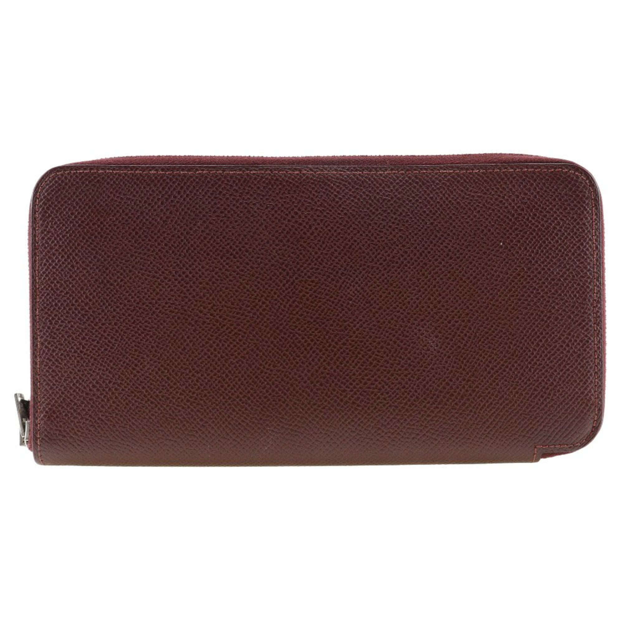 Hermes Bordeaux Red Color Rouge H Epsom Leather Coin Purse/Coin Case (Pre-Owned)