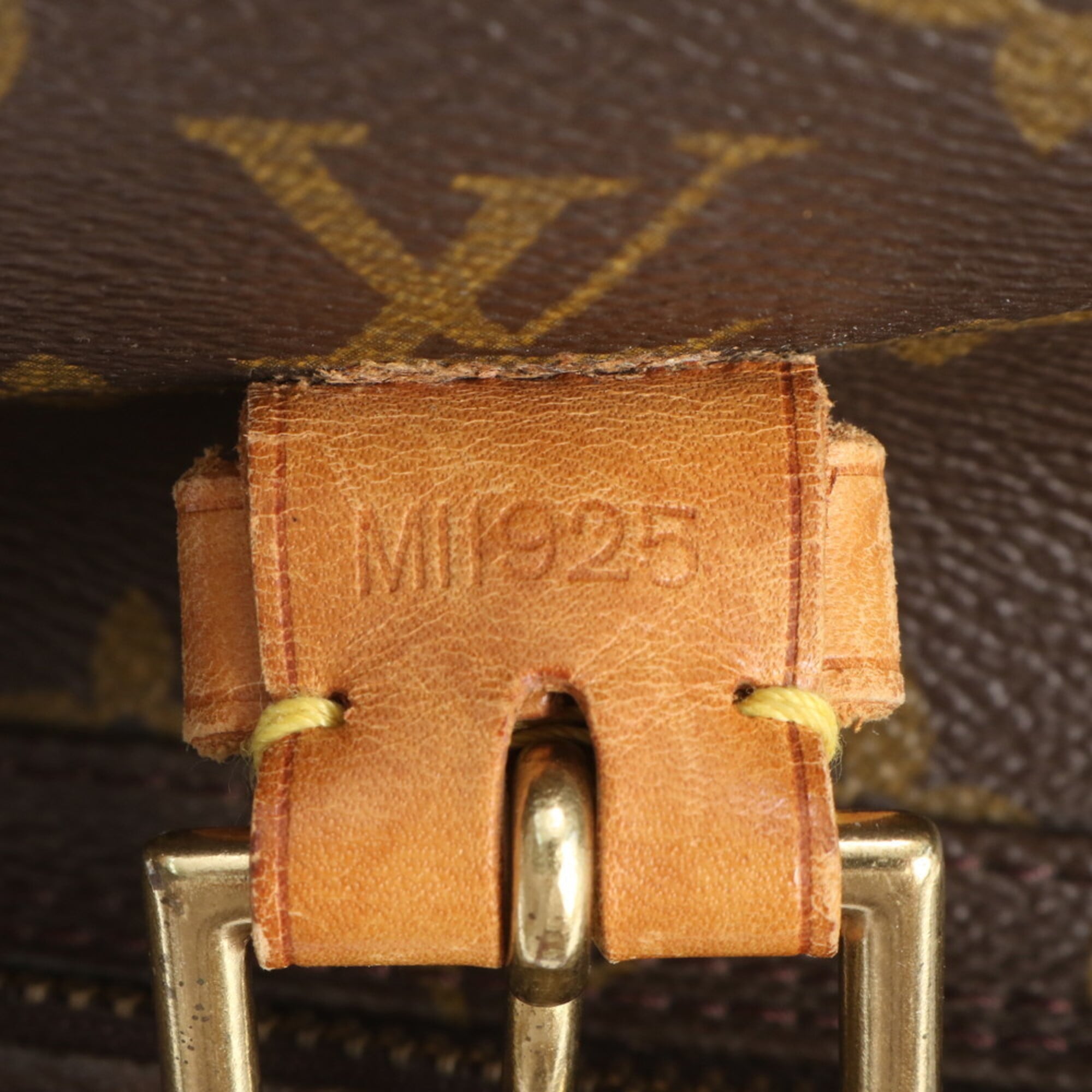Louis Vuitton Brown Monogram Leather Coated Canvas Backpack Handbag Shoulder Bag (Pre-Owned)