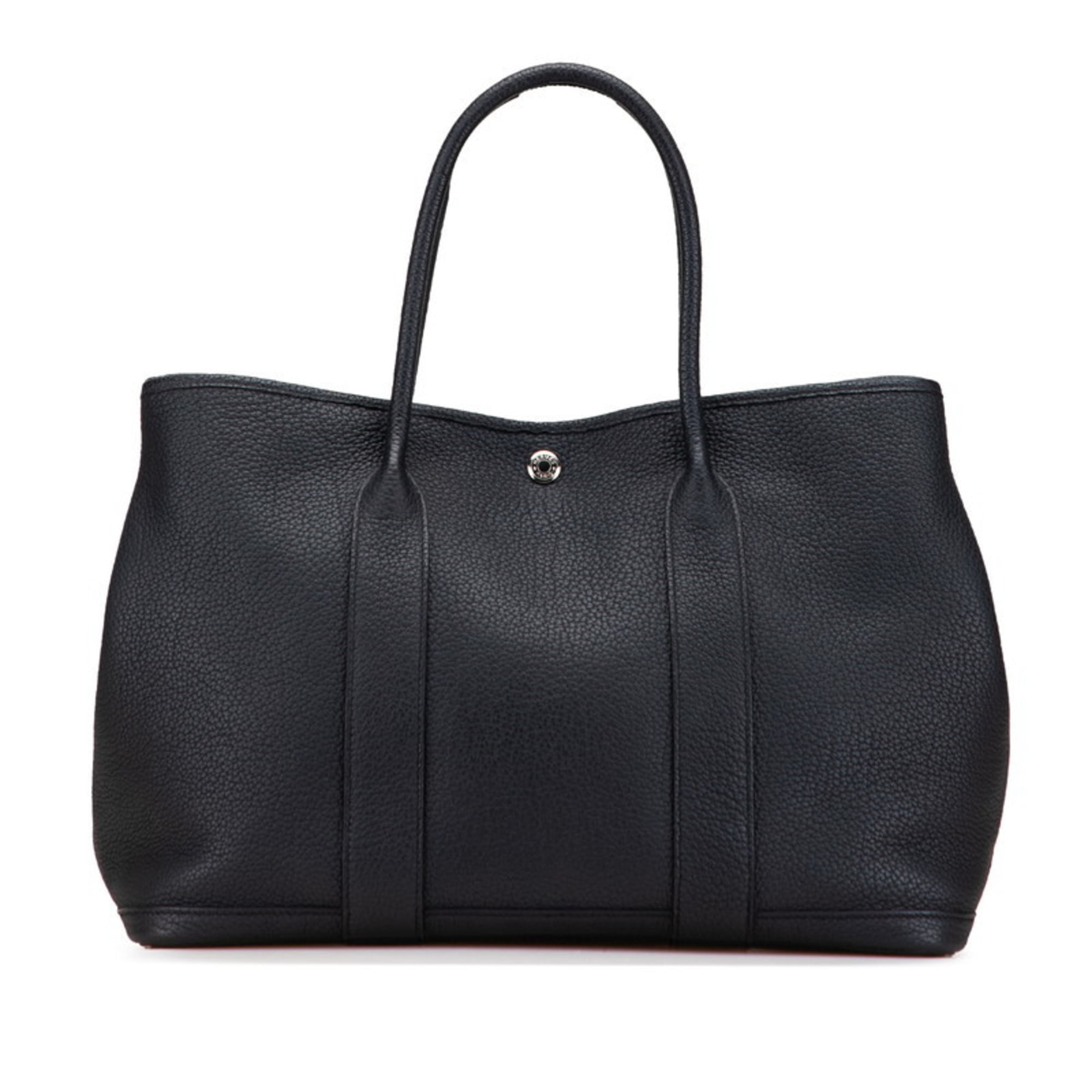 Hermes Garden Black Negonda Leather Tote Bag (Pre-Owned)