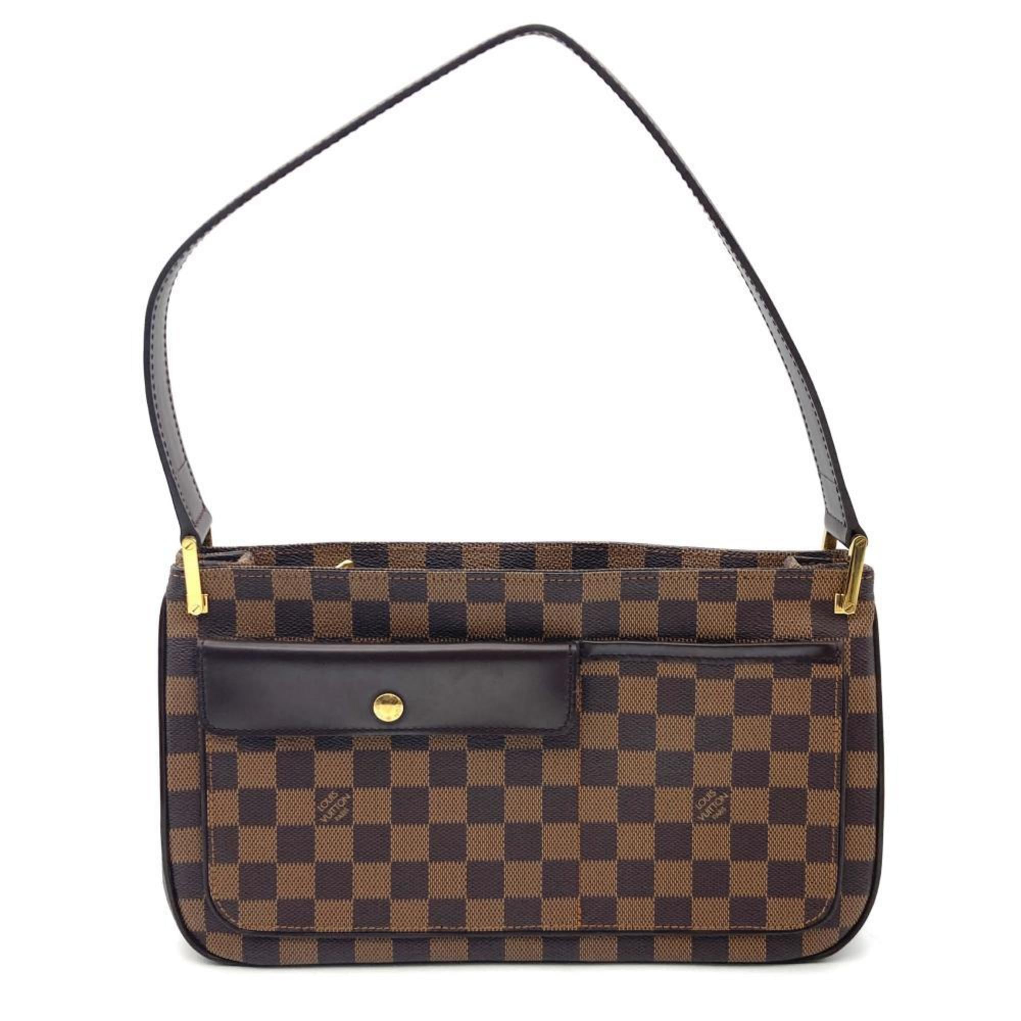 Louis Vuitton Brown Damier Canvas Ebene Damier Canvas Shoulder Bag (Pre-Owned)