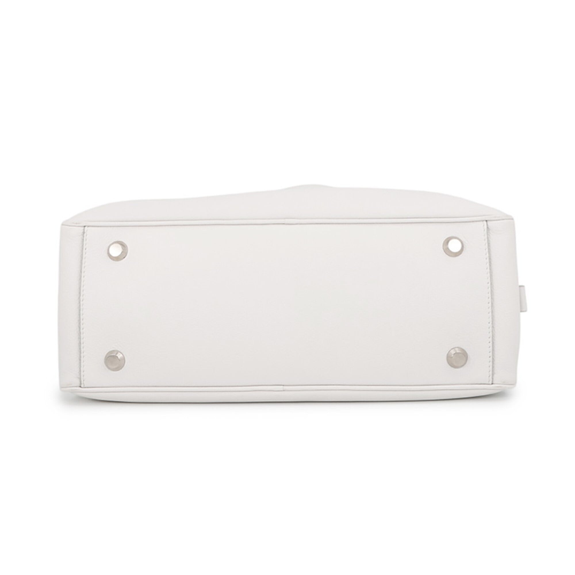 Balenciaga White Leather Handbag Shoulder Bag (Pre-Owned)