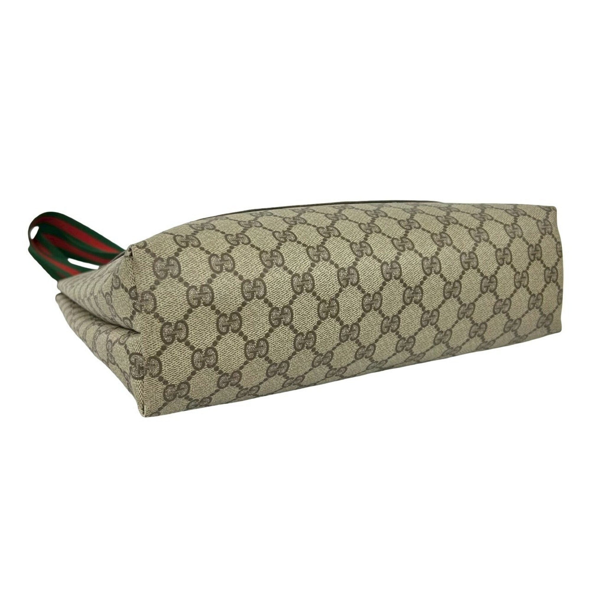 Gucci Brown Pvc Leather Handbag Tote Bag (Pre-Owned)