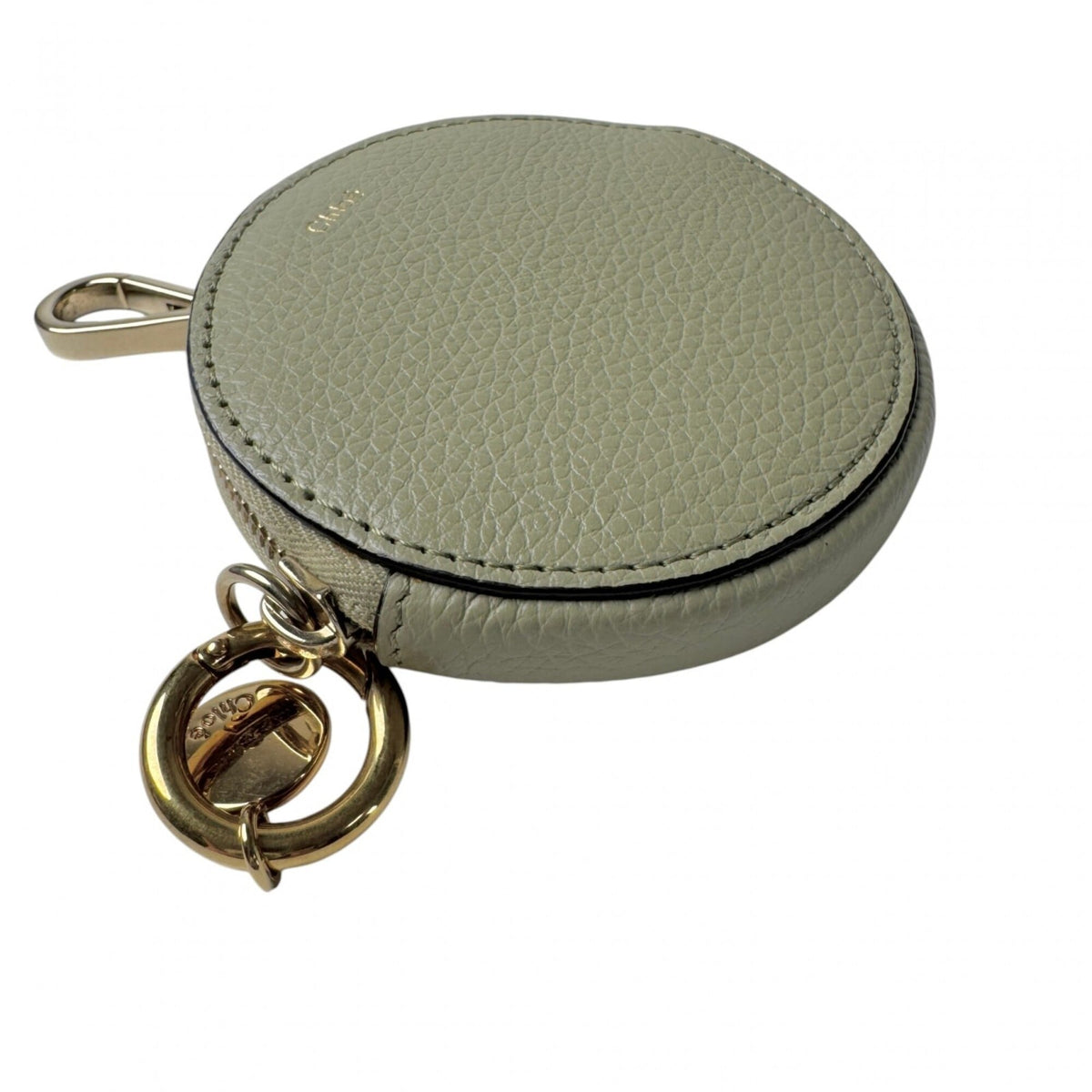 Chloé Green Leather Coin Purse/Coin Case (Pre-Owned)