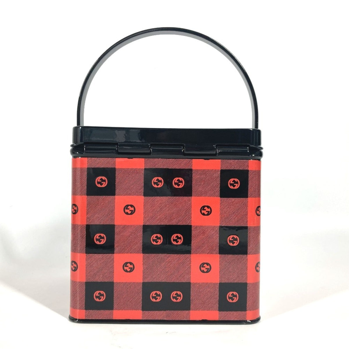 Gucci Black Red Color Handbag Vanity Bag (Pre-Owned)