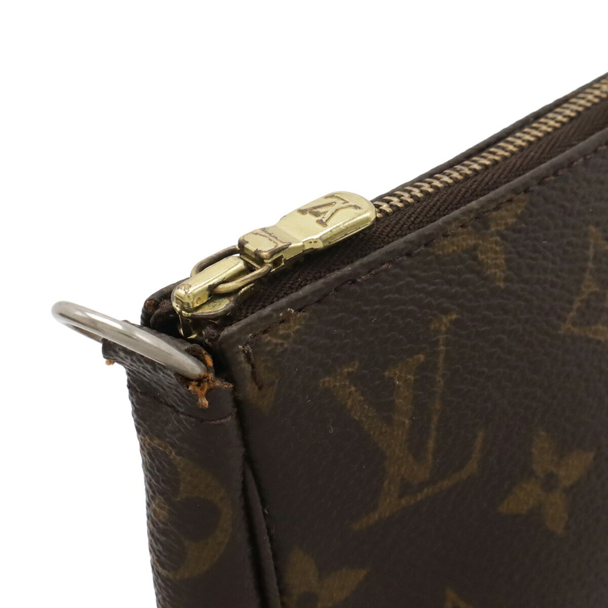 Louis Vuitton Brown Monogram Canvas Handbag Pochette Pouch (Pre-Owned)