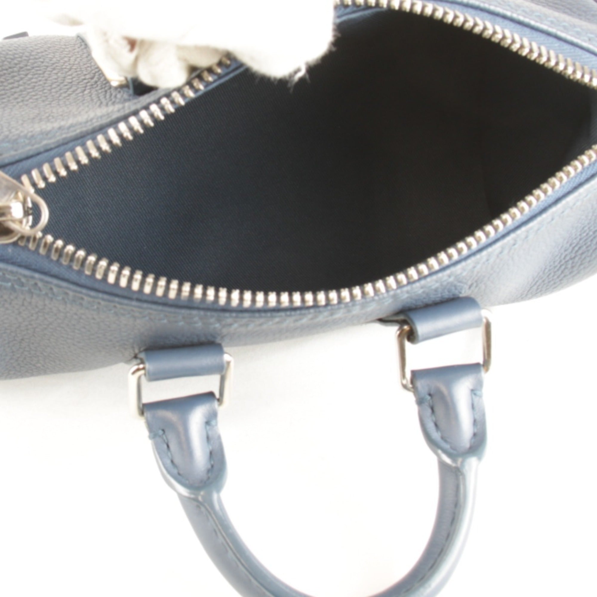 Louis Vuitton Blue Leather Handbag Shoulder Bag (Pre-Owned)