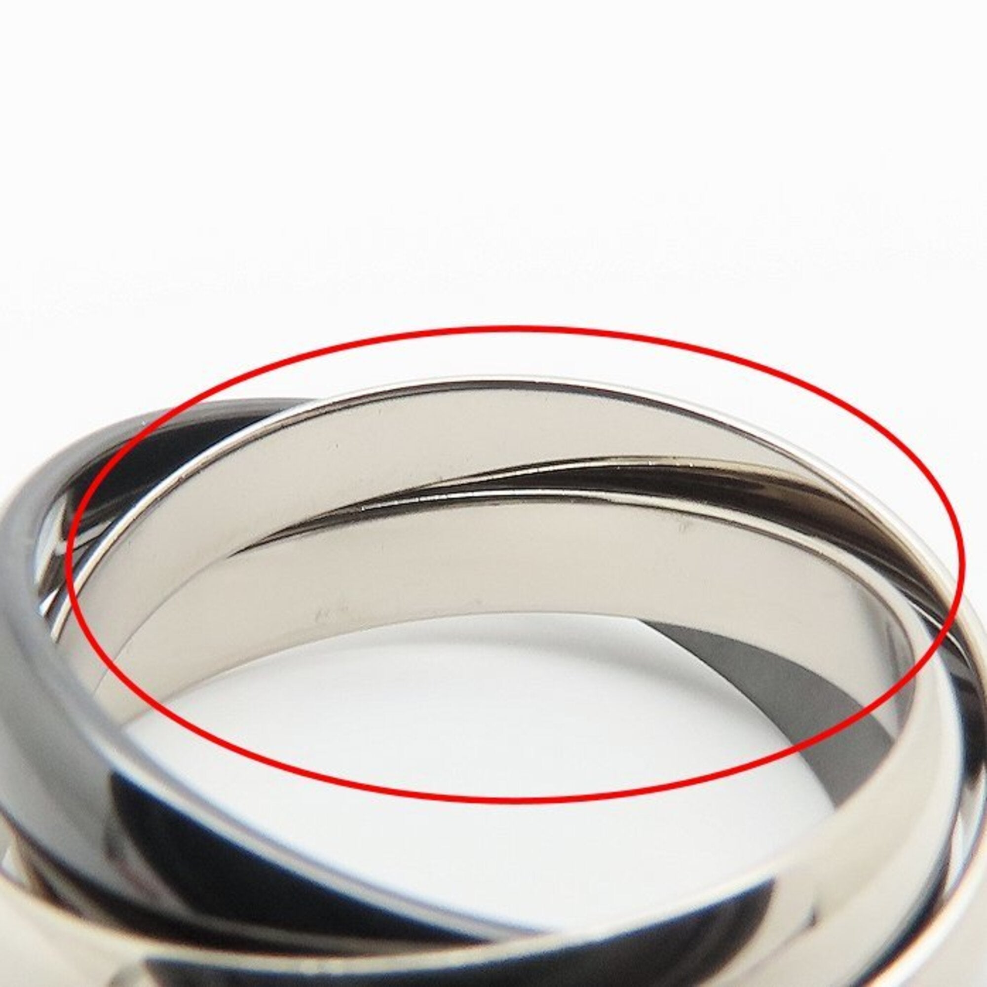 Cartier Trinity White Gold (18K) Ceramic Band Ring (Pre-Owned)