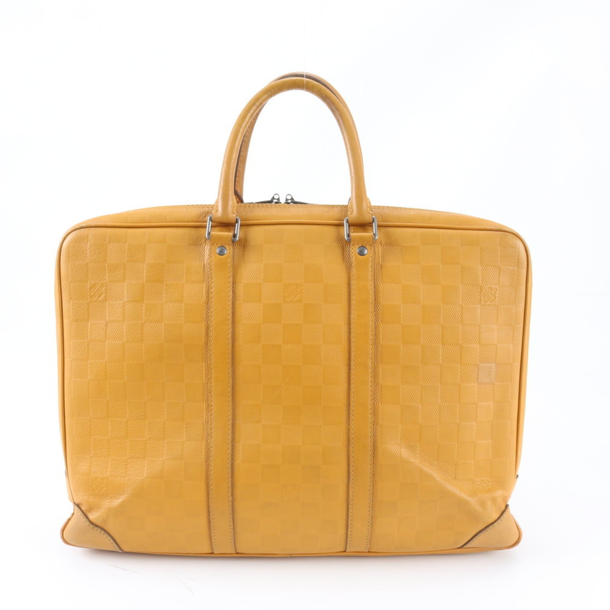Louis Vuitton Solar Leather Briefcase Handbag (Pre-Owned)