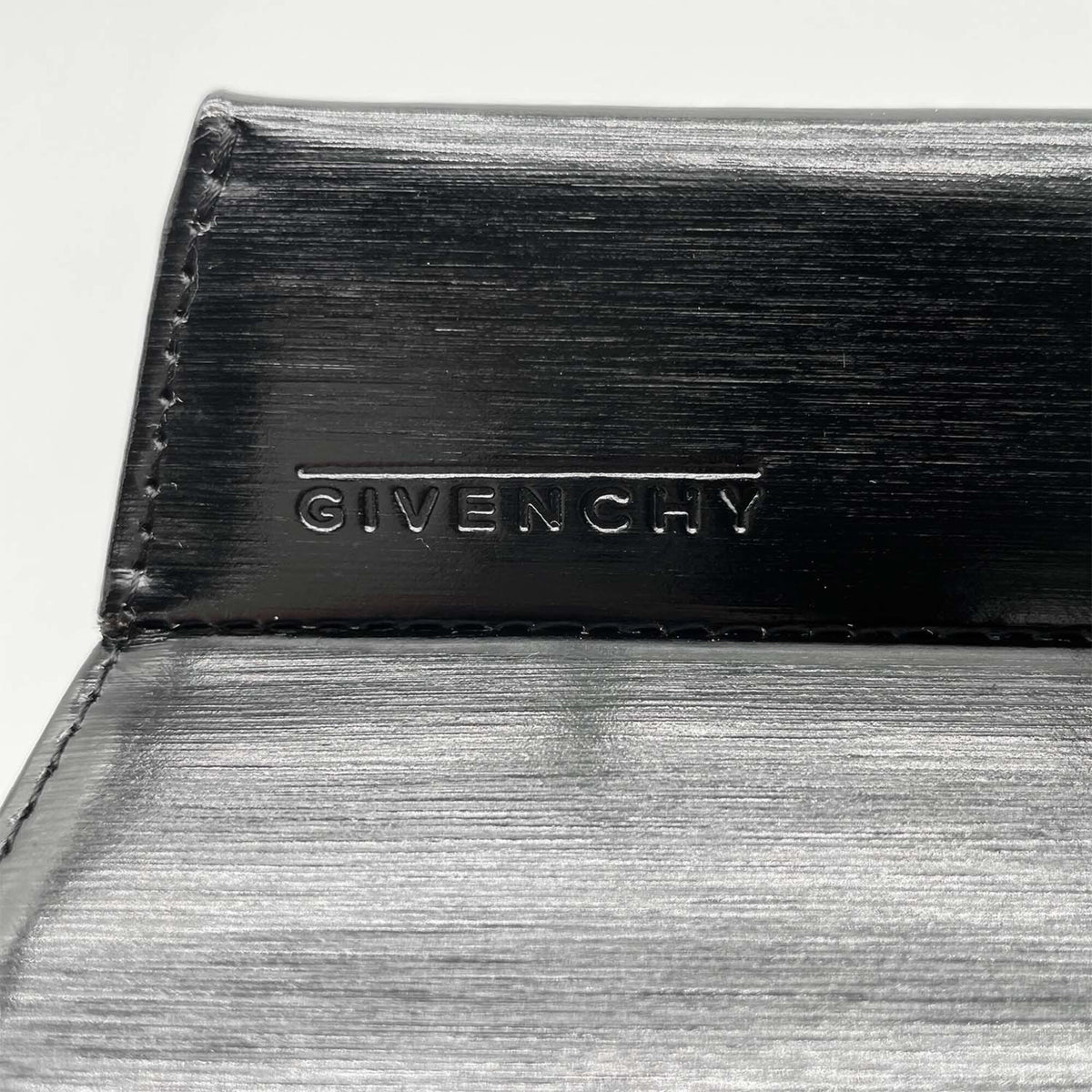 Givenchy Black Silver Leather Handbag (Pre-Owned)