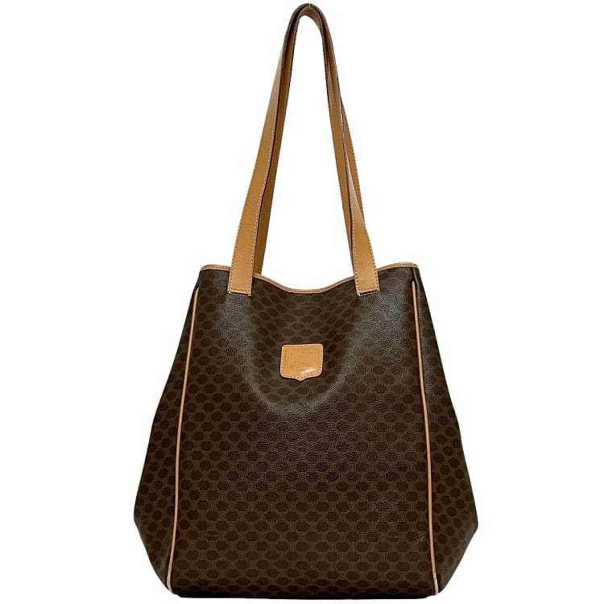 Celine Beige Brown Pvc Leather Tote Bag (Pre-Owned)