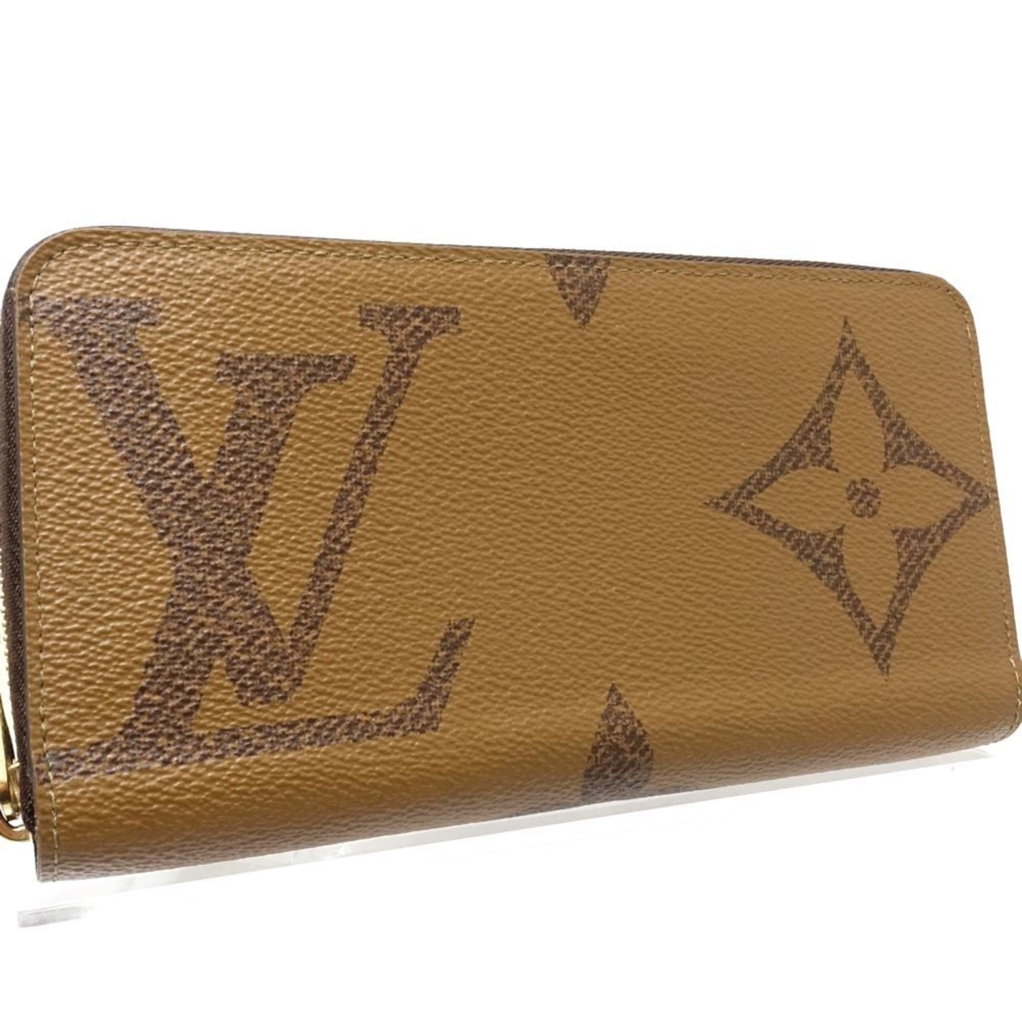 Louis Vuitton Brown Canvas Long Wallet (Bi-Fold) (Pre-Owned)
