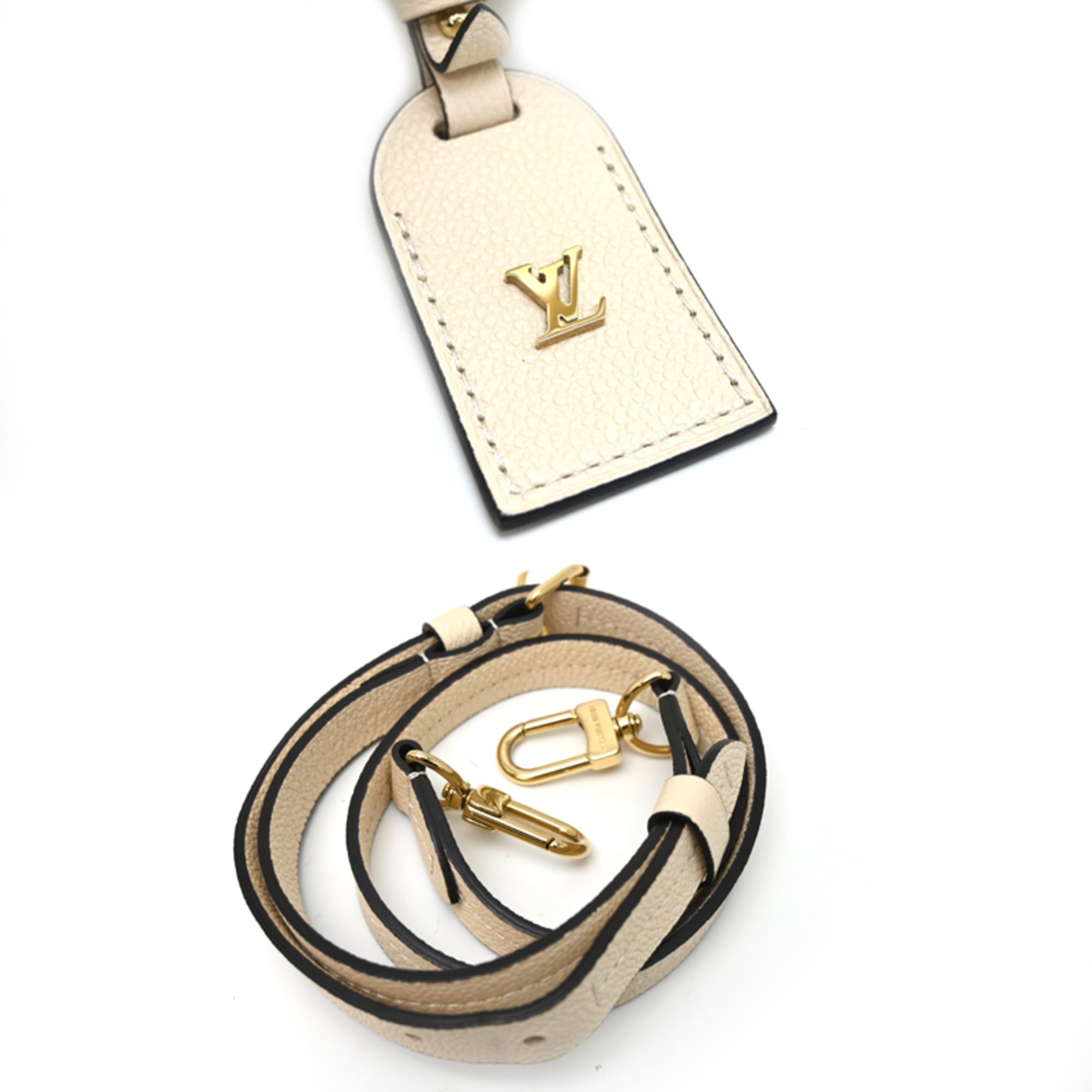Louis Vuitton Cream Monogram Empreinte Handbag (Pre-Owned)