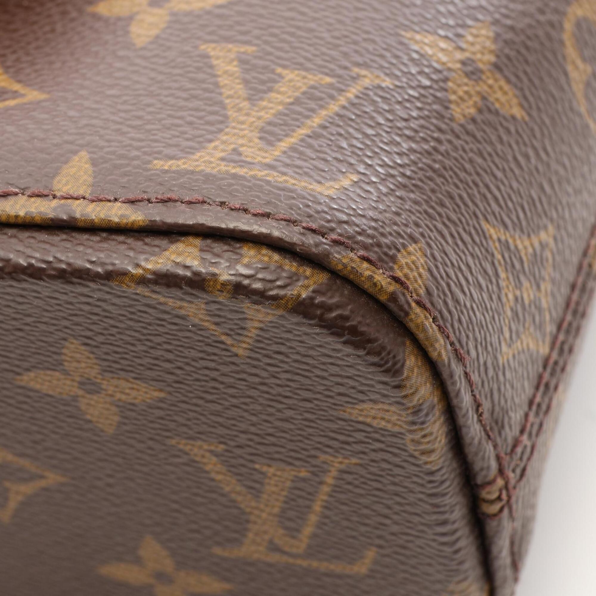 Louis Vuitton Brown Coated Canvas Leather Handbag (Pre-Owned)