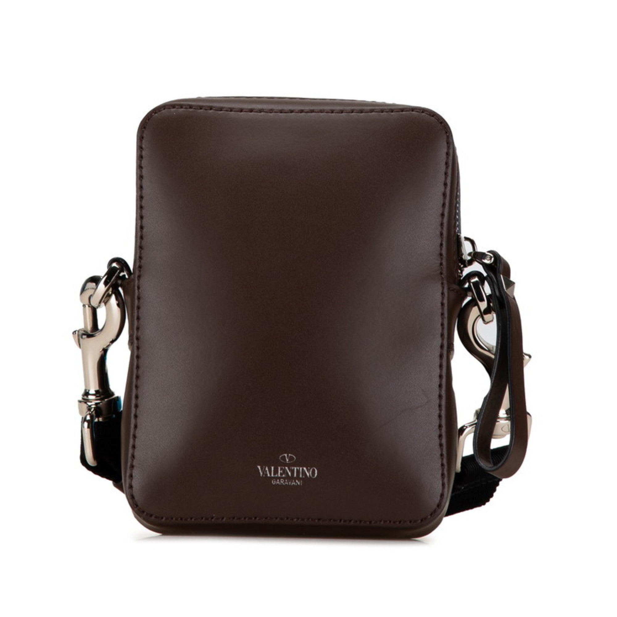 Valentino Brown Leather Shoulder Bag (Pre-Owned)