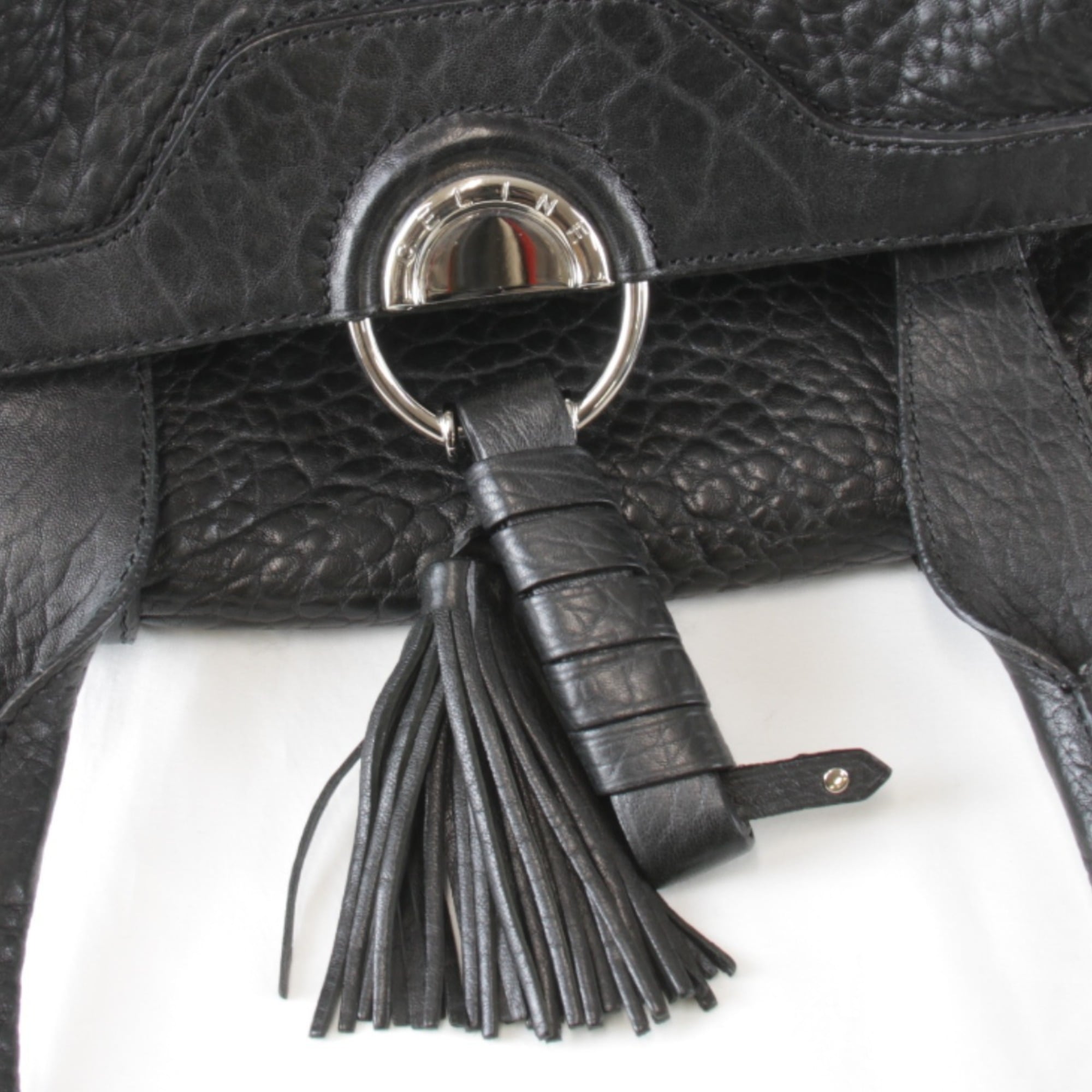 Celine Black Leather Tote Bag (Pre-Owned)