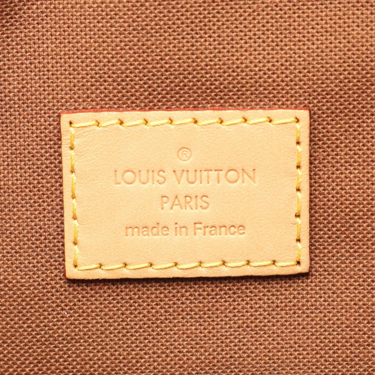 Louis Vuitton Brown Coated Canvas Monogram Leather Backpack Handbag (Pre-Owned)