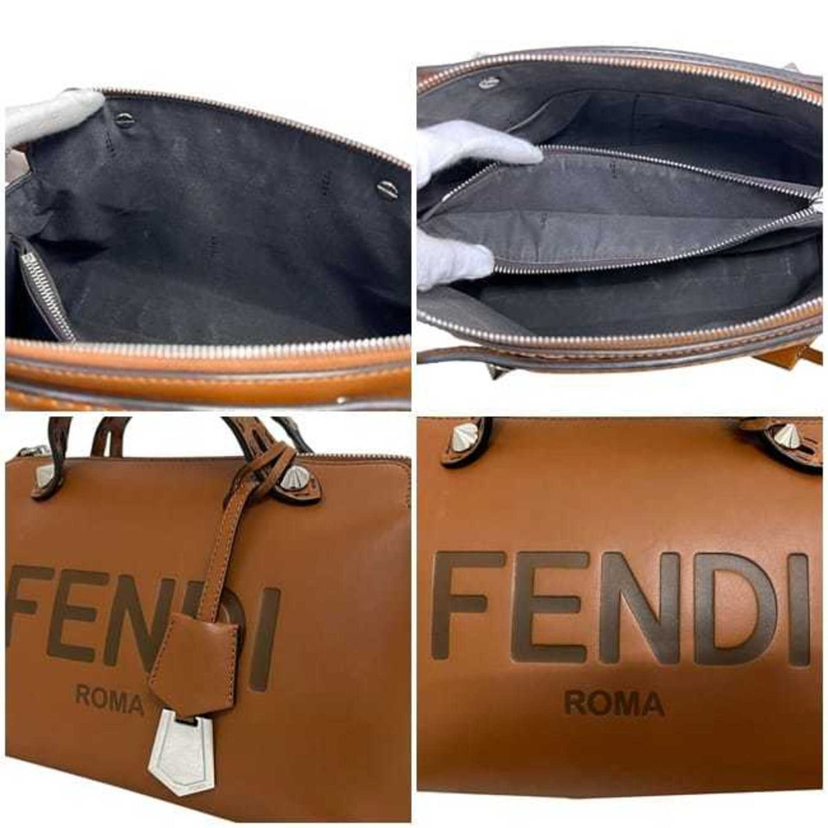 Fendi Brown Leather Shoulder Bag (Pre-Owned)