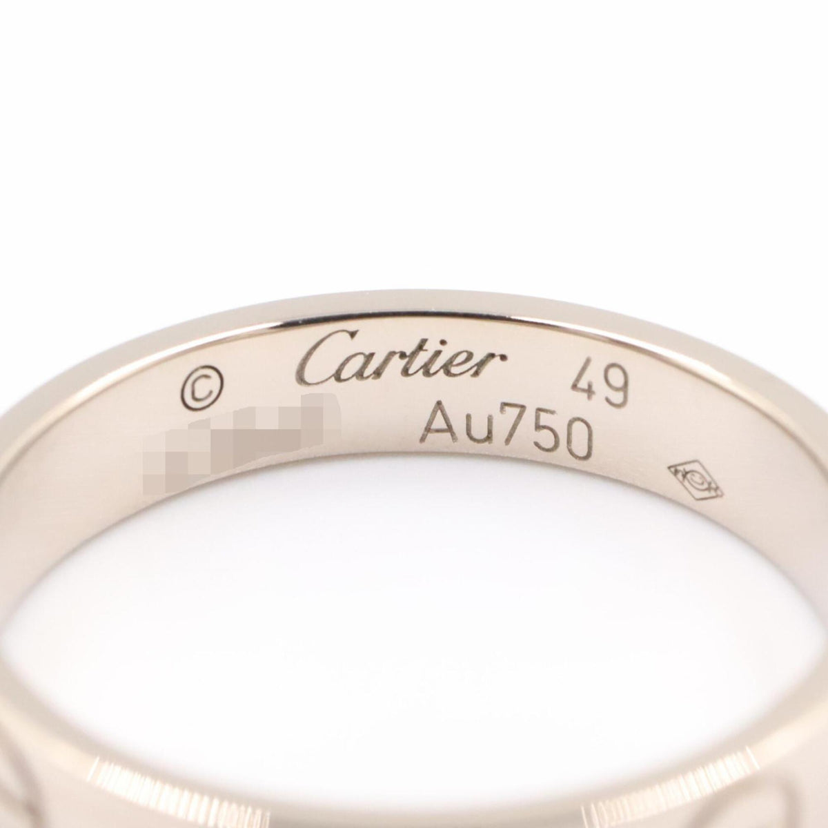 Cartier Silver White Gold (18K) Band Ring (Pre-Owned)