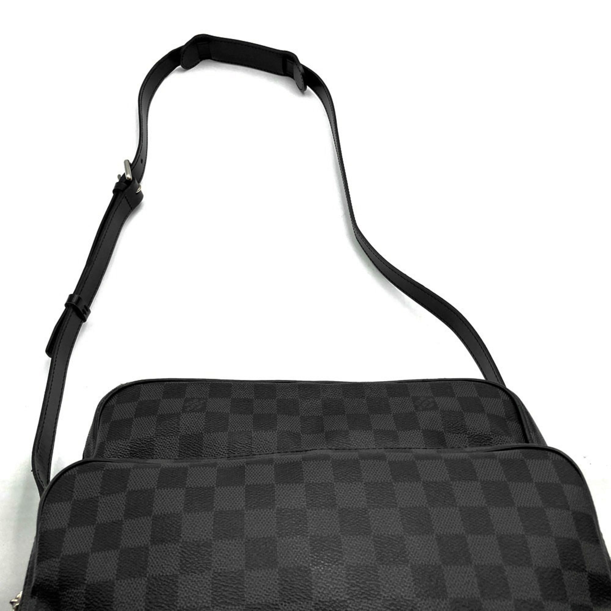 Louis Vuitton Black Damier Graphite Shoulder Bag (Pre-Owned)