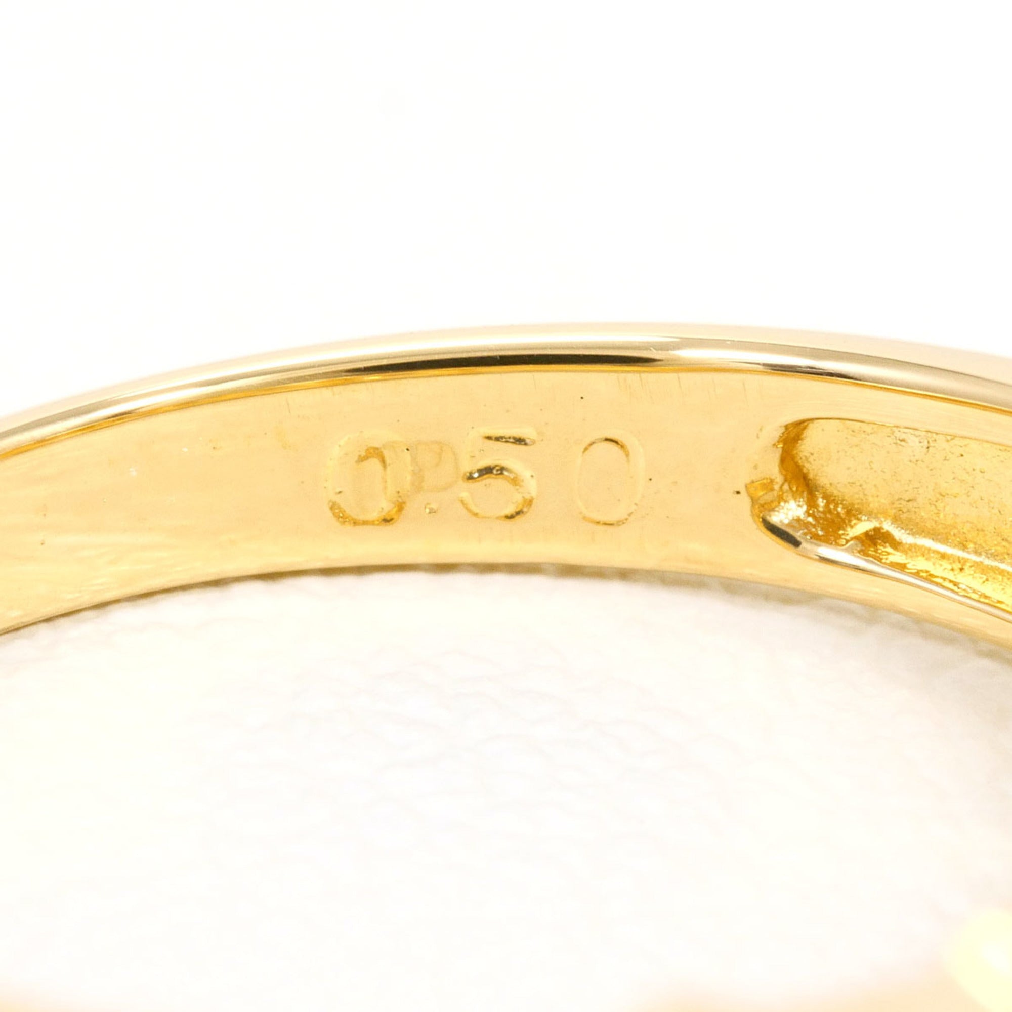 Unbranded Brown Yellow Gold Yellow Gold (18K) Band Ring (Pre-Owned)