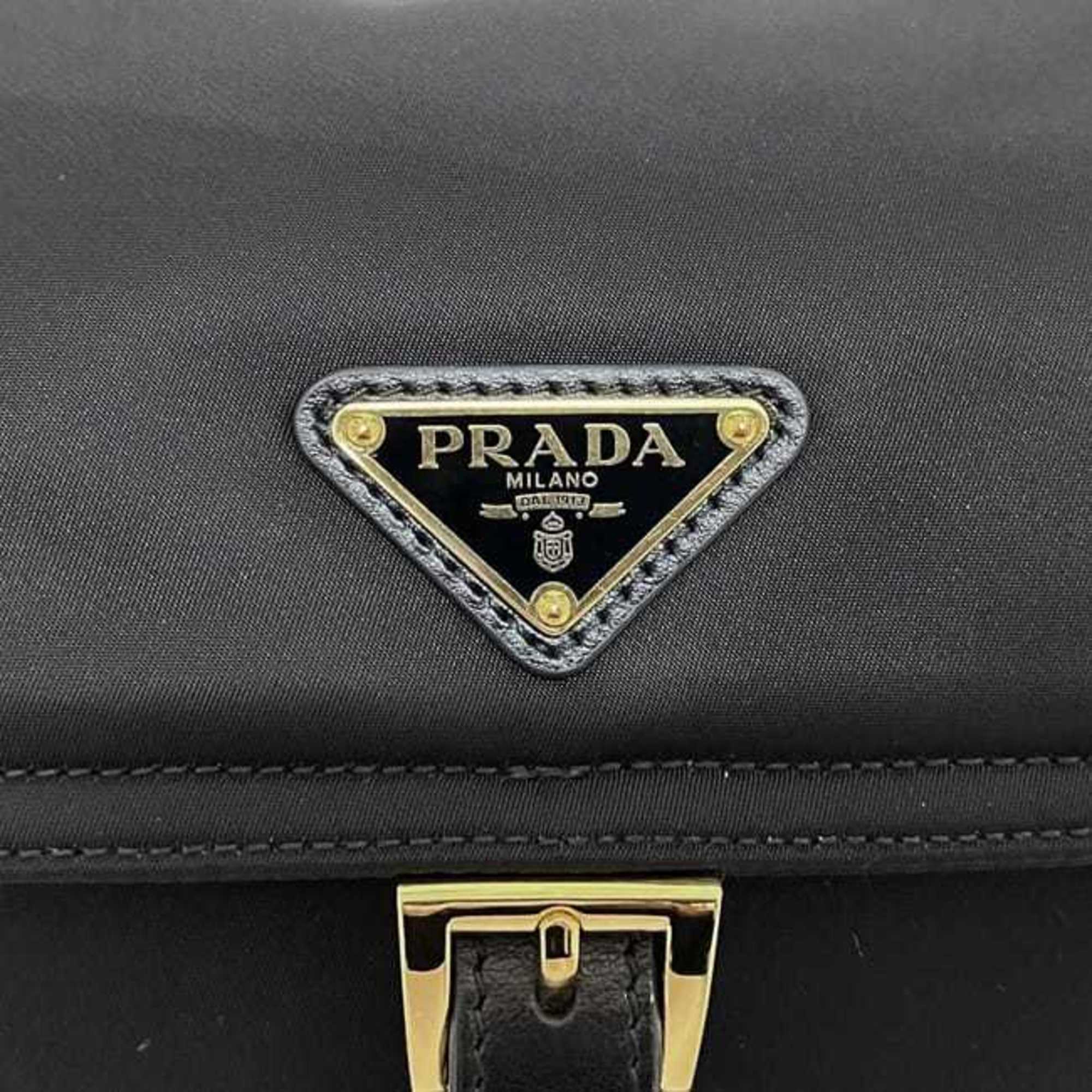 Prada Black Nero Nylon Shoulder Bag (Pre-Owned)