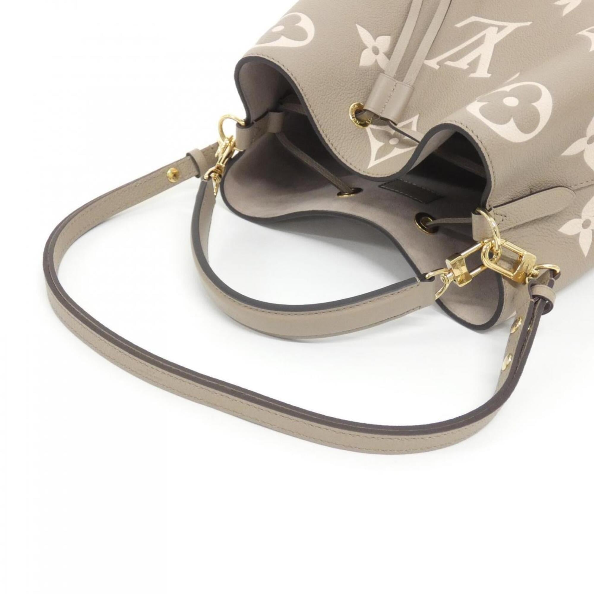 Louis Vuitton Monogram Empreinte Bicolor Cream Tourterelle Monogram Empreinte Shoulder Bag (Pre-Owned)