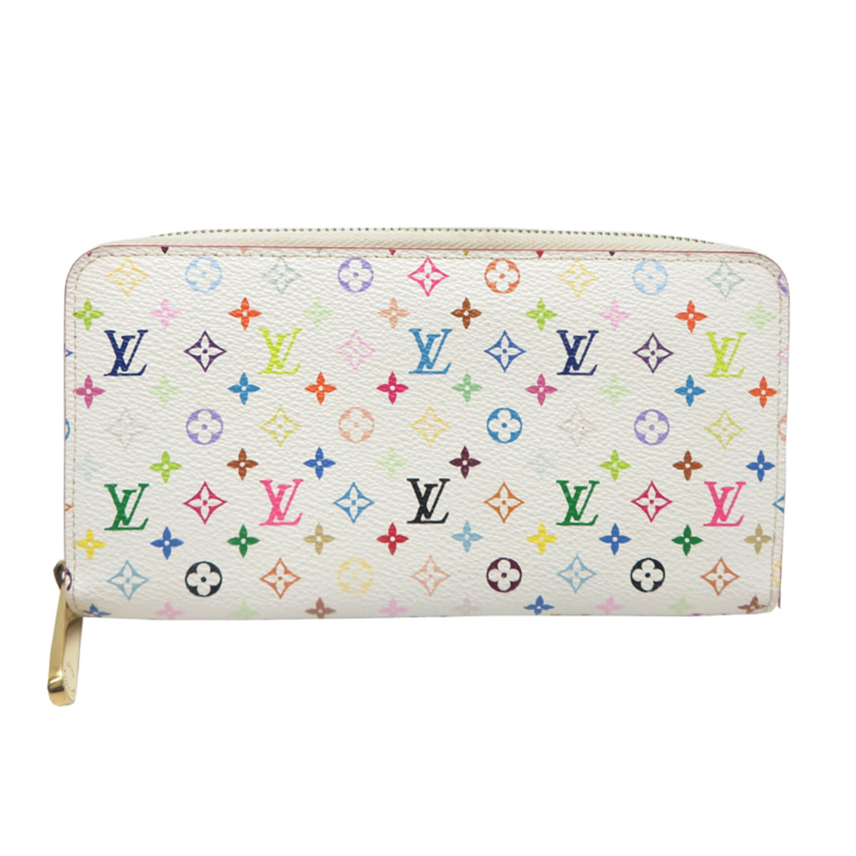 Louis Vuitton White Monogram Multicolore Long Wallet (Bi-Fold) (Pre-Owned)