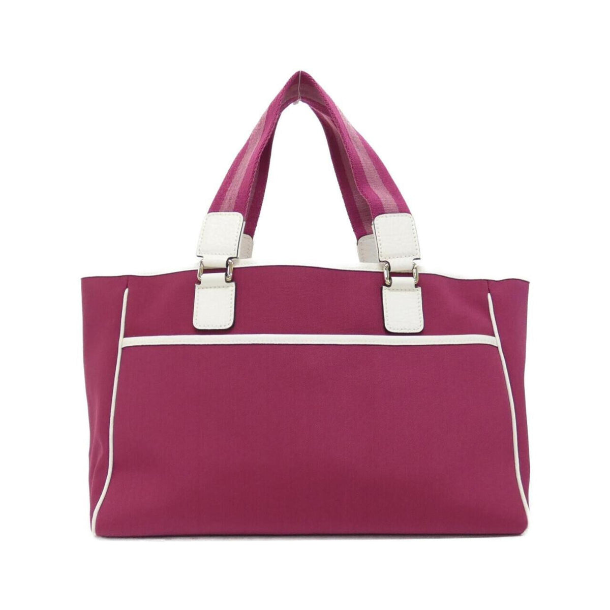 Gucci Pink White Nylon Handbag (Pre-Owned)