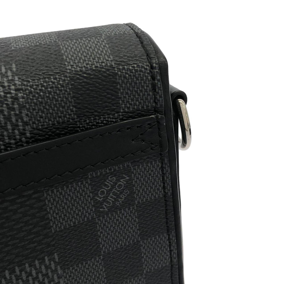 Louis Vuitton Graphite Coated Canvas Shoulder Bag (Pre-Owned)