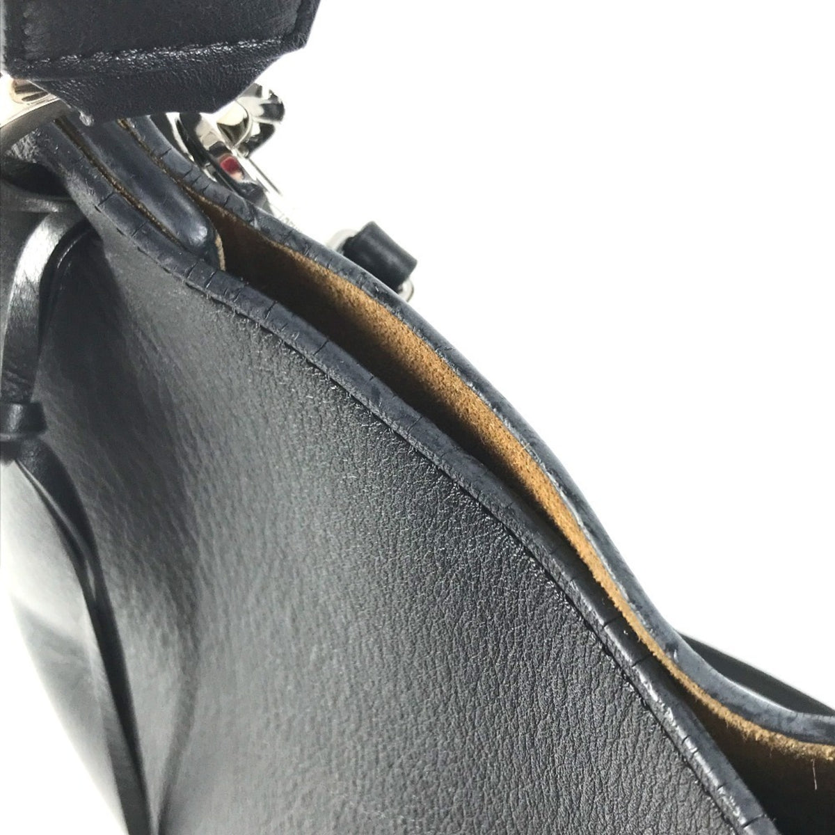 Loewe Black Leather Handbag Shoulder Bag (Pre-Owned)