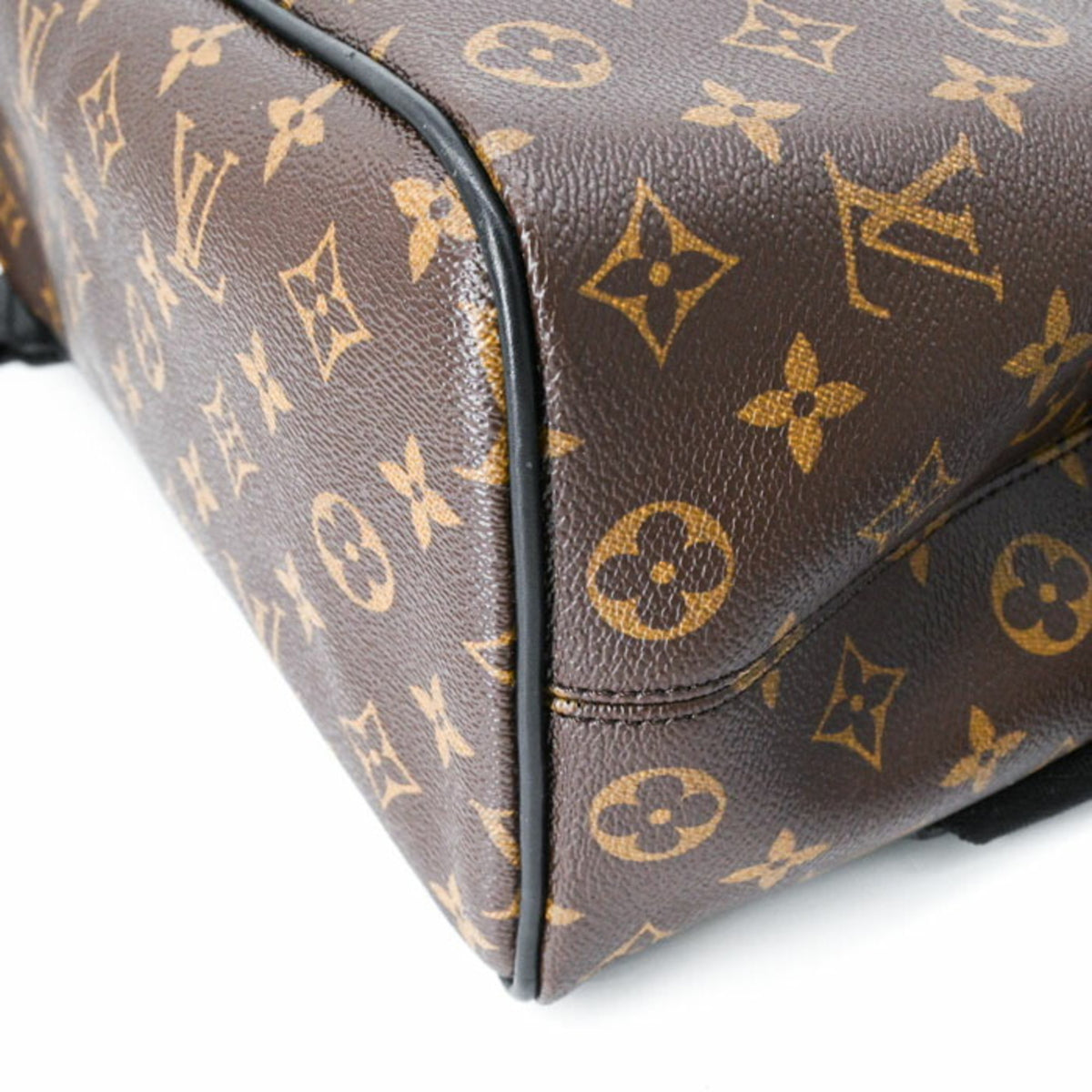 Louis Vuitton Black Brown Monogram Monogram Leather Backpack (Pre-Owned)
