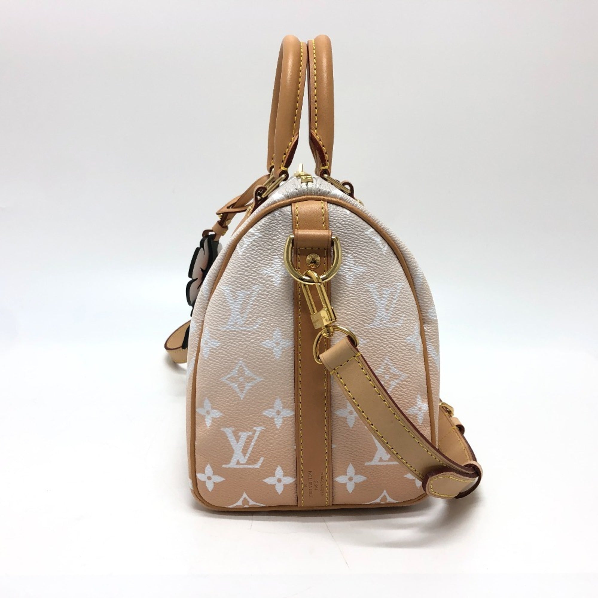 Louis Vuitton Monogram Black Pink Monogram Boston Bag Shoulder Bag (Pre-Owned)