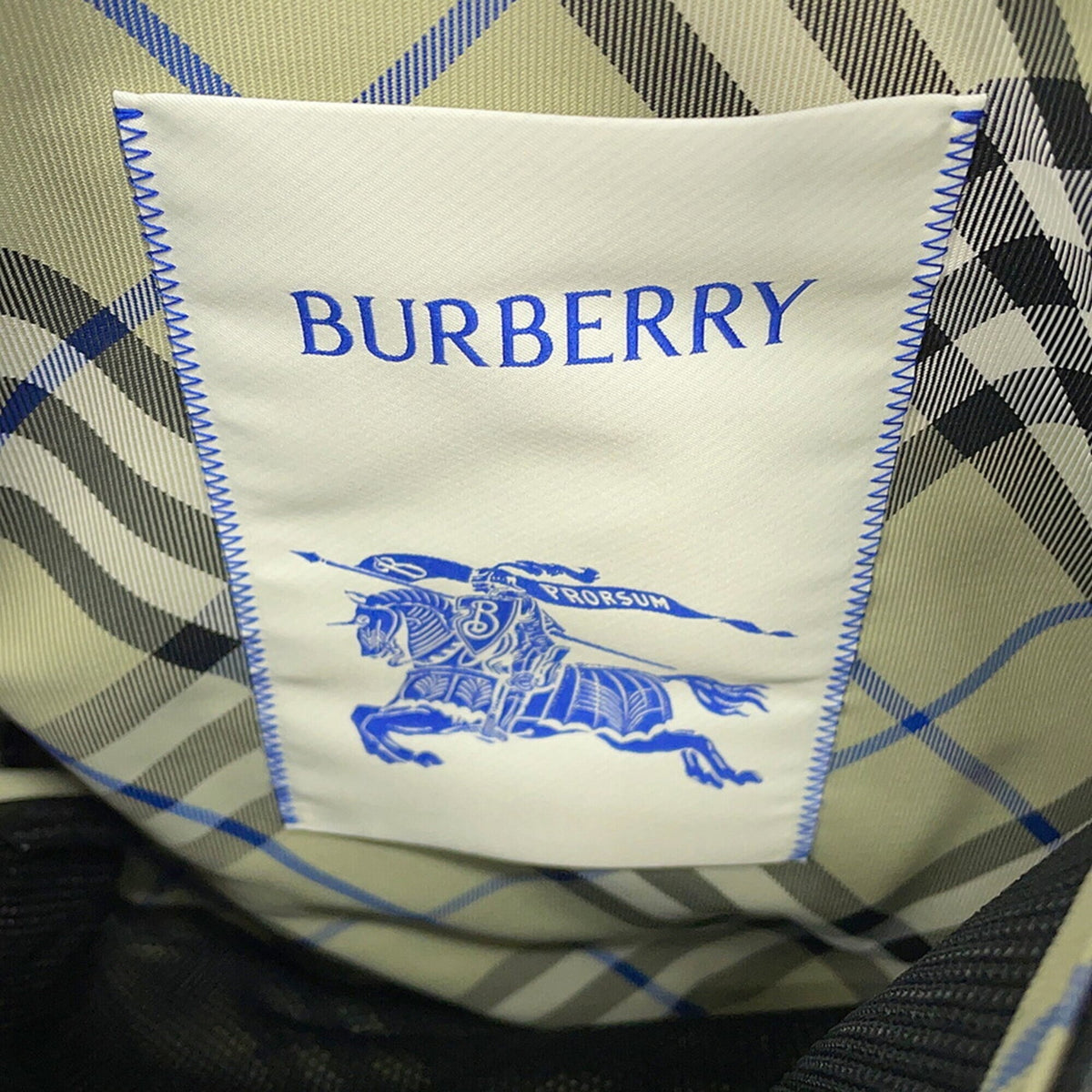 Burberry Black Nylon Handbag Shoulder Bag Tote Bag (Pre-Owned)